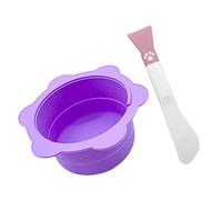 WRITWAA 1 Set ciotola della maschera cera fusione sciolto per viso face mask maschera bocca fornitura di ceretta per la depilazione ciotola per maschera da salone di bellezza Gel di silice