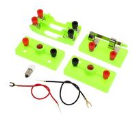 WRITWAA 1 set di kit di esperimenti di circuiti di scoperta dell'elettricità di base per laboratori di fisica scolastica per studenti delle scuole superiori e apprendimento dell'elettronica