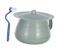WRITWAA 1 Set Padella Sputacchiera Sputoon Di Casa Vaso Da Notte Della Camera Da Letto Vasino Di Plastica Vaso Per Urina Per Il Campeggio Vaso Da Camera Sputacchiera in Plastica Pp Green