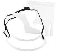 WRITWAA 1 Set Pettine di stile di taglio di strumento di toelettatura della barba barbiere utensili barber tools parrucchiera strumento per modellare la guida della barba plastica