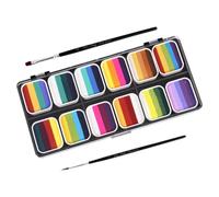 WRITWAA 1 Set Set Di Pigmenti Dipinto Corredo Di Pittura Colore Halloween Kit Trucco Pittura Facciale Pitture Per Il Viso Per Pittura Per Il Viso Dei Pigmento in Polvere