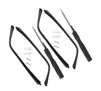 WRITWAA 1 Set Sostituzione Stanghetta Occhiali Per Tempia Di Sostituzione Degli Occhiali Spettacolo Occhiali Braccia Gambe Sostituzione Stanghette Occhiali Con In Piedi Black Tr 2 Paia
