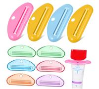 WRITWAA 1 Set Spremi Dentifricio Distributore Di Dentifricio Bagno Squeezer Del Tubo Chiave Leggero Dosatore Spremiagrumi Spremere Il Dentifricio Semplice Tubi Plastica 10 Pezzi