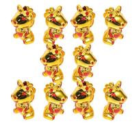 WRITWAA 10 Ciondoli a Forma di Cavallo Cinese per Capodanno Pendenti Sospesi per Creazione di Gioielli Ornamenti da Appendere per Festa Decorazioni Artigianali per Scrivania Set da 10