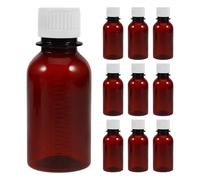 WRITWAA 10 flaconi di plastica per pillole: flaconi dispenser per medicinali da 100 ml/3,4 oz con scala graduata - organizer per pillole con tappo per la conservazione di compresse e vitamine,