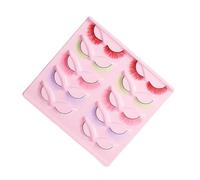 WRITWAA 10 Paia Ciglia Finte Colorate Kit Ciglia Finte Pratica Le Ciglia Finte Accessori Per Il Trucco Ciglia Finte Per Le Prestazioni Ciglia Finte Naturali Fibra Chimica Colorful