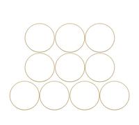 WRITWAA 10 Pezzi Anelli in Metallo Dorati da 15 Cm per Acchiappasogni e Ghirlande Floreali, Cerchi Rotondi Fai da Te per Decorazioni Boho e Corone di Fiori, Cornici per Fondali Matrimonio
