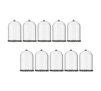 WRITWAA 10 Pezzi Bottiglie di Vetro Piccole a Forma di Globo 20x30mm Tappo e Base in Pizzo per Decorazioni Fai da Te e Allestimenti per Matrimoni