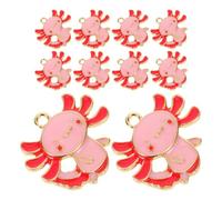 WRITWAA 10 Pezzi Ciondolo Axolotl Cartoon in Lega per Gioielli Fai da Te, Accessorio Portatile e Versatile per Braccialetti e Portachiavi Creativi e Appassionati di Anime