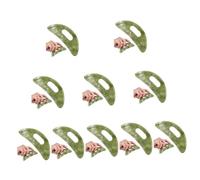 WRITWAA 10 Pezzi Consiglio di raschiatura verde massaggiatore raschiante asse facciale calcolo Collo massaggiatore manuale strumento per raschiare i muscoli