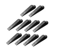 WRITWAA 10 Pezzi Fermaporta Cuneo in Plastica Nero Antiscivolo Blocca Porte da Pavimento per Casa Ufficio Sicurezza Protezione Porte da Scivolamento e Chiusura Accidentale