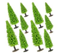 WRITWAA 10 Pezzi Modello di Alberi in Miniatura per Diorama Design Realistico in Plastico e Ferro, Decorazione Versatile per Progetti Architettonici e Ambienti Interni