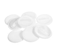 WRITWAA 10 Pezzi Soffio secco Puff igienico piumini da cipria per cipria polvere sciolto talco corpo sbuffi di fondotinta soffio di fondotinta per il trucco cotone bianca