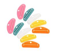 WRITWAA 10 Pezzi Spremi Tubo Manuale per Dentifricio e Crema Rotella Risparmio Contenuto per Tubetti Clip Compatta Appendere per Bagno Multifunzione per Dentifricio Lozioni e Colori