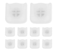 WRITWAA 10 pezzi Supporto da parete magnetico per telecomando di ventilatore/condizionatore - Contenitore per retro TV/camera da letto/ufficio/camper