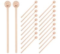 WRITWAA 100 Bastoncini di Legno per mescolare Il caffè - Bastoncini manuali da 15 cm con estremità arrotondate, monouso, Ideali per caffè, Cocktail, Latte, e Bevande Calde.