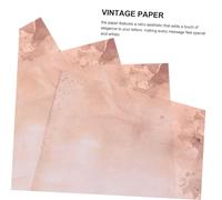 WRITWAA 100 fogli Carta da Lettere Vintage Doppia Faccia Carta per Scrittura e Scrapbooking con Assorbimento Inchiostro Ottimale Antica per Planner e Artigianato Creativo