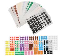 WRITWAA 100 Fogli Etichette Adesive Scrivibili Colorate Etichette Classificatrici Autoadesive Multicolori per Organizzazione Scatole Bottiglie Spedizioni Archiviazione