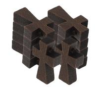 WRITWAA 100 Pezzi Ciondoli a Forma di Croce in Legno Miniatura Ciondolo a Croce da Preghiera Leggero per Creazione Gioielli Spirituali Accessori Religiosi per Chiesa e Bomboniere