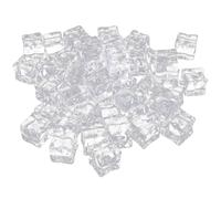 WRITWAA 100 Pezzi Cubetti di Ghiaccio Finti in Acrilico Trasparente Effetto Alta Simulazione e Leggerezza per Fotografia di Cibo e Progetti Fai-da-te