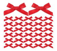 WRITWAA 100 pezzi Mini fermagli per capelli per neonate con fiocco: graziosi fermagli in tessuto con fiocco - Mini con - Accessori per capelli fatti a mano, per acconciature per bambine per le