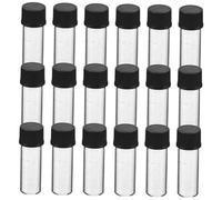 WRITWAA 100 Pezzi Small Glass Vials With Screw Caps Transparent Sample Bottles For Cosmetics Essential Oils And Lab Storage
