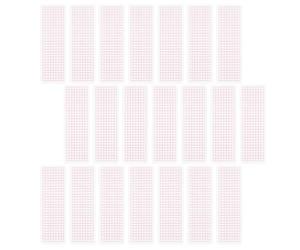 WRITWAA 100 Pezzi Tavoletta Organizer per Campioni Washi Tape Rosa 6x2 Pollici