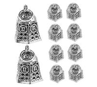 WRITWAA 10pezzi Ciondoli Forma di Campana in Lega Vintage Accessori per Gioielli Fai da Te Ciondoli per Collane e Parole Ispiratrici Rustici per Appendere