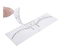 WRITWAA 10pezzi Righello Per Sopracciglia in Plastica Set Di Stencil Per Sopracciglia Strumento Di Misurazione Per Microblading e Permanente