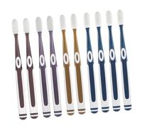 WRITWAA 10Pezzi Spazzolini Denti Morbidi per Adulti Design Ergonomico Colori Random per Uso e Quotidiana