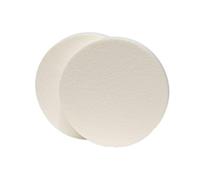 WRITWAA 10pezzi Spugna Cipria Rotonda Di Spugnette Per Fondotinta e Trucco Make up Spugna Per Cipria Per Viso Bianca Facile Da Lavare e Asciugare