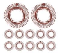 WRITWAA 12 pettini elastici per : strumento invisibile ed elastico per lo styling dei sulla parte posteriore della testa - pettine elastico a cerchio per copricapo da donna