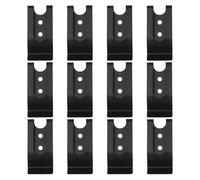 WRITWAA 12 Pezzi Clip da Cintura in Ferro Nero Bordi Arrotondati per Custodie e Borse da Viaggio e Ufficio Accessori Versatili per Clip Portafoglio