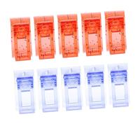 WRITWAA 12 Pezzi Clip Per Nail Art Estensioni Copertina Morsetto Carino Artiglio Gel Per Unghie Kit Unghie Gel Kit Per Unghie Totale Fermaglio Per Unghie Finte Rosso Plastica
