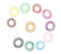 WRITWAA 12 Pezzi Di Pettine Elastico Circolare Per Parrucche Fascia a Zig- Pettini Flessibili in Polipropilene Accessori Per Trucco e Styling Per Donne e Ragazze