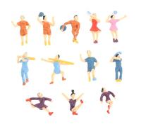 WRITWAA 12 pezzi Miniature Human Models Scala Figure Decor per Modellismo Architettonico e Diorami Verniciate Sicure e Adatte e Adulti