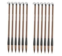 WRITWAA 12 pezzi Pennelli per Calligrafia Tradizionale in Setole Resistenti per Scrittura e Pittura Acquerello Morbidi e Versatili per Stili Regolari Corsivi e Semi-corsivi Strumenti
