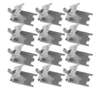 WRITWAA 12 Pezzi Supporti per Ripiani Frigorifero in Acciaio Inossidabile Spessore 1,5mm, Resistente e Facile da Installare, Ganci per Congelatore Pratici e Robusti