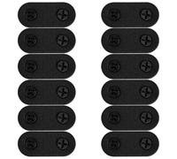 WRITWAA 12 Set Staffa Supporto Robusto in Acciaio Inossidabile Nero Angolare Piatta con Viti Fissaggio Sicuro senza Bave per Mobili e Scaffali in Legno per Design D'interni