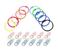 WRITWAA 120 Pezzi Anelli in Metallo per Quadernoni ad Anelli Superficie Liscia e Design Compatto, per Organizzazione On-the-go e Uso Quotidiano Colore Casuale