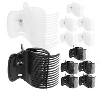 WRITWAA 12pezzi Bigodini Caldi in Plastica Clip Bigodini Arricciacapelli Caldi Clip Di Fissaggio Kit Di Styling Per Capelli Strumenti Per Parrucchieri Per Donne e Ragazze