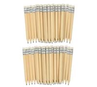 WRITWAA 150 Matite da Golf Hb Pre-Temperate da 10 CM con Gomma Mini Matite da Ufficio e Scuola in Legno Naturale Set Sfuso per Golfisti Conferenze e Attività di Punteggio