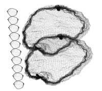 WRITWAA 150 Pezzi Retina Per Accessori Per Netto Rete Di Cuffia Per in Seta Rete Per Porta Del Panino Retine Per Black Tessuto