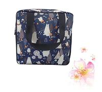 WRITWAA 1pezzi Borsa Da Doccia in Rete Motivo Orso Organizer Da Bagno Pieghevole Grande Capacità Manico Per Shampoo Prodotti Per Viso Asciugamani Bagnoschiuma Sapone Ai Fiori