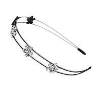 WRITWAA 1pezzi Cerchietto Per in Metallo Fiori Intarsiati Di Fascia Per Femminile Adatta Ragazze e Donne Per Momenti Speciali