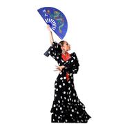 WRITWAA 1pezzi Ventaglio Cinese Portatile in Plastica Drago per Arti Marziali Kung Fu e Tai Chi e Resistente all Uso