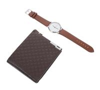 WRITWAA 1set Elegante Orologio e Portafoglio Imitazione Per Uomo Per Compleanni e Occasioni Speciali