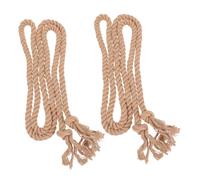 WRITWAA 2 Cinture Da Donna Intrecciate in Iuta Con Nappe, Corda Lunga Regolabile Per Cintura Cosplay Medievale, Accessorio Decorativo Per Pantaloni e Vestaglia