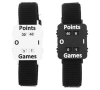 WRITWAA 2 contapunti da Polso per Tennis, Cricket, Cinturino Regolabile, quadranti manuali per Punti e Partite, segnapunti Manuale per Allenamento