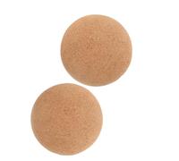 WRITWAA 2 Palline da Massaggio in Sughero per Yoga e Automassaggio, Compressione Profonda dei Tessuti, Sollievo Dalla Tensione per Fianchi e Gambe, Beige